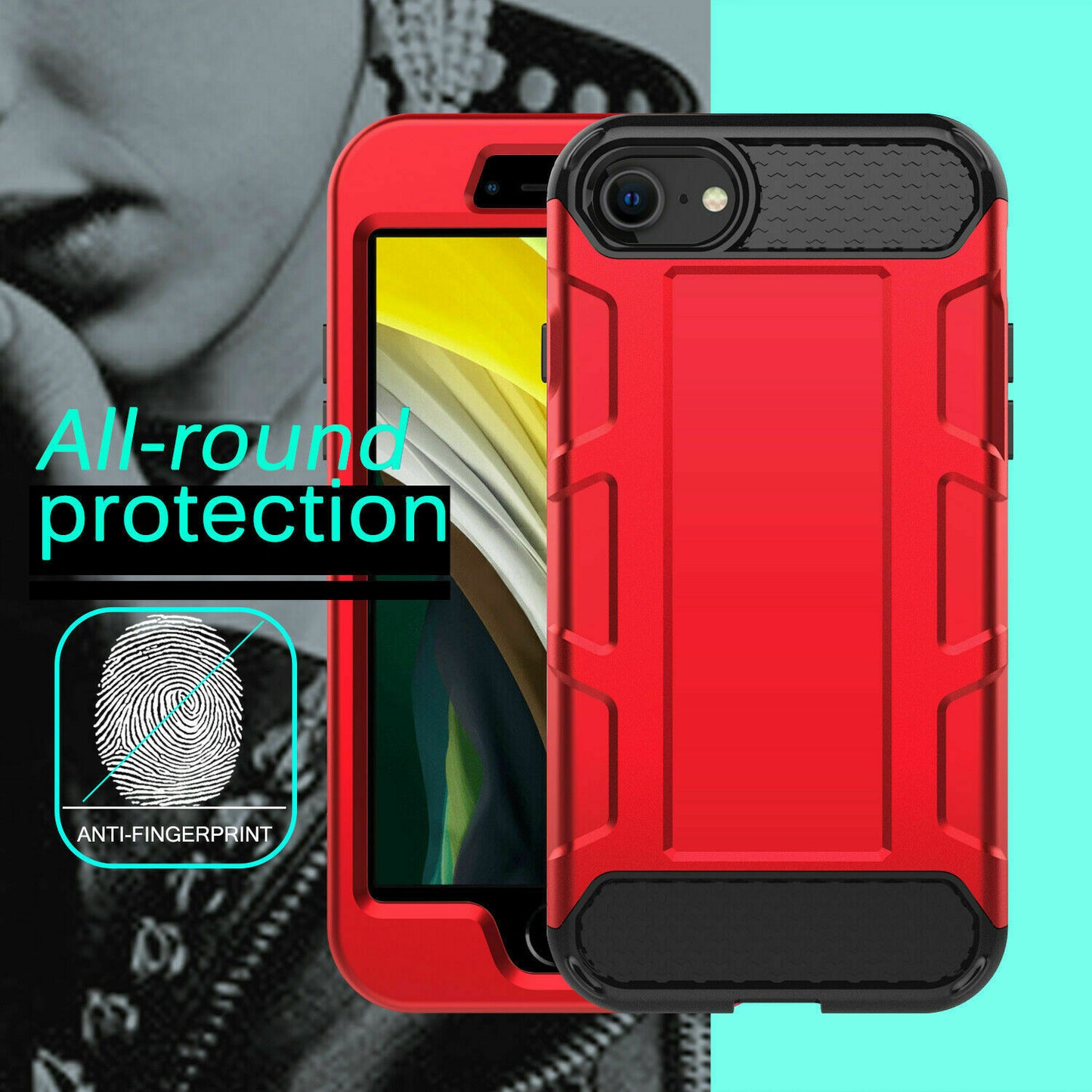 Case Hybrid Heavy Duty Shockproof Rugged Hard Armor For iPhone - carolay.co