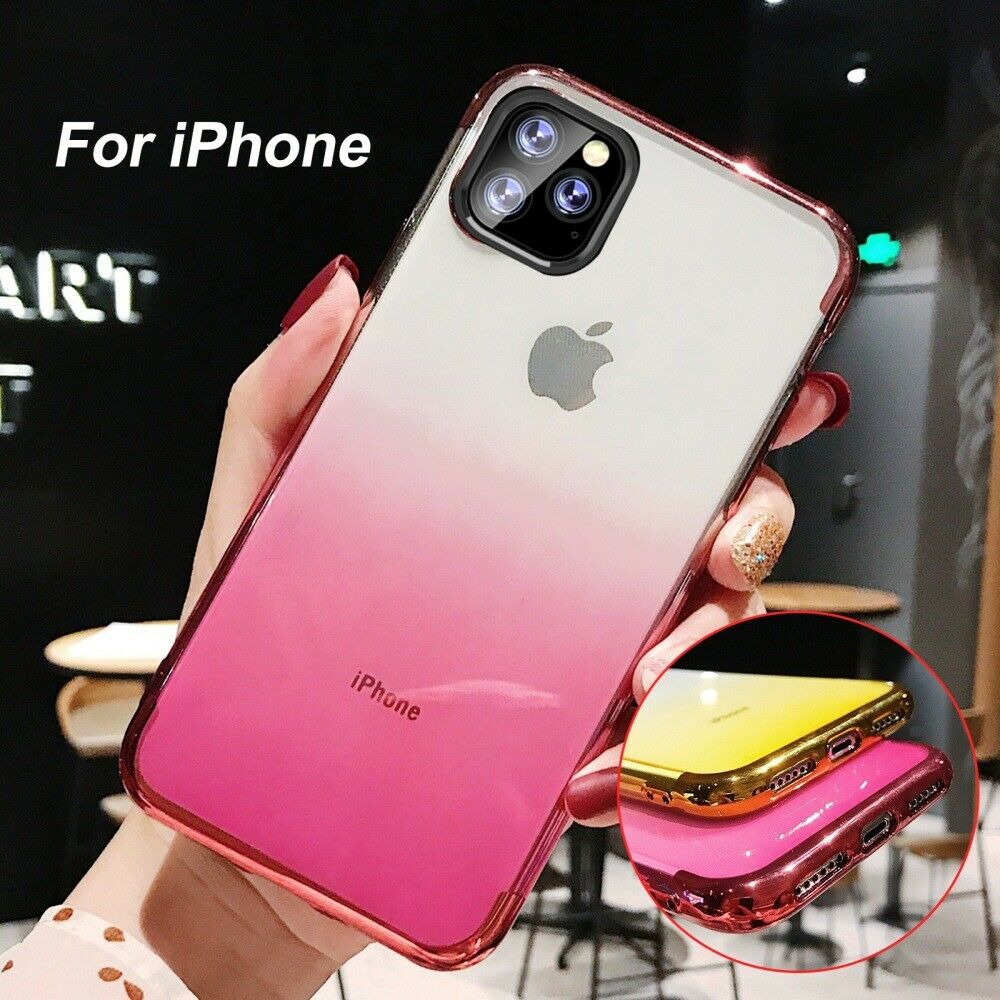 Slim Gradient Color Soft Back Case For iPhone - carolay.co
