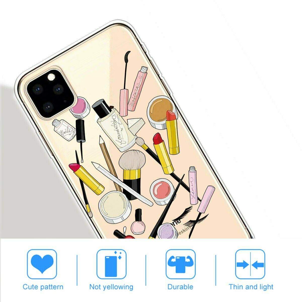 Slim Pattern Soft Rubber Silicone Clear Back Case For iPhone - carolay.co