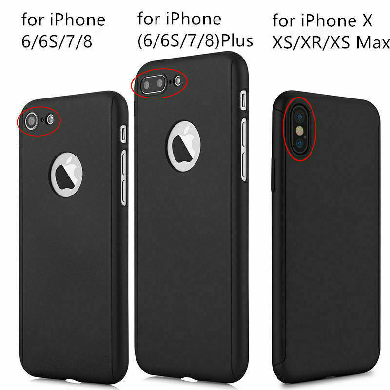 Max+Tempered Glass Ultra Slim Phone Case Full Body For iPhone - carolay.co