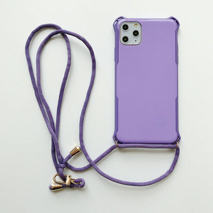 Untra Slim Crossbody Shoulder Strap Back Case Cover For iPhone - carolay.co