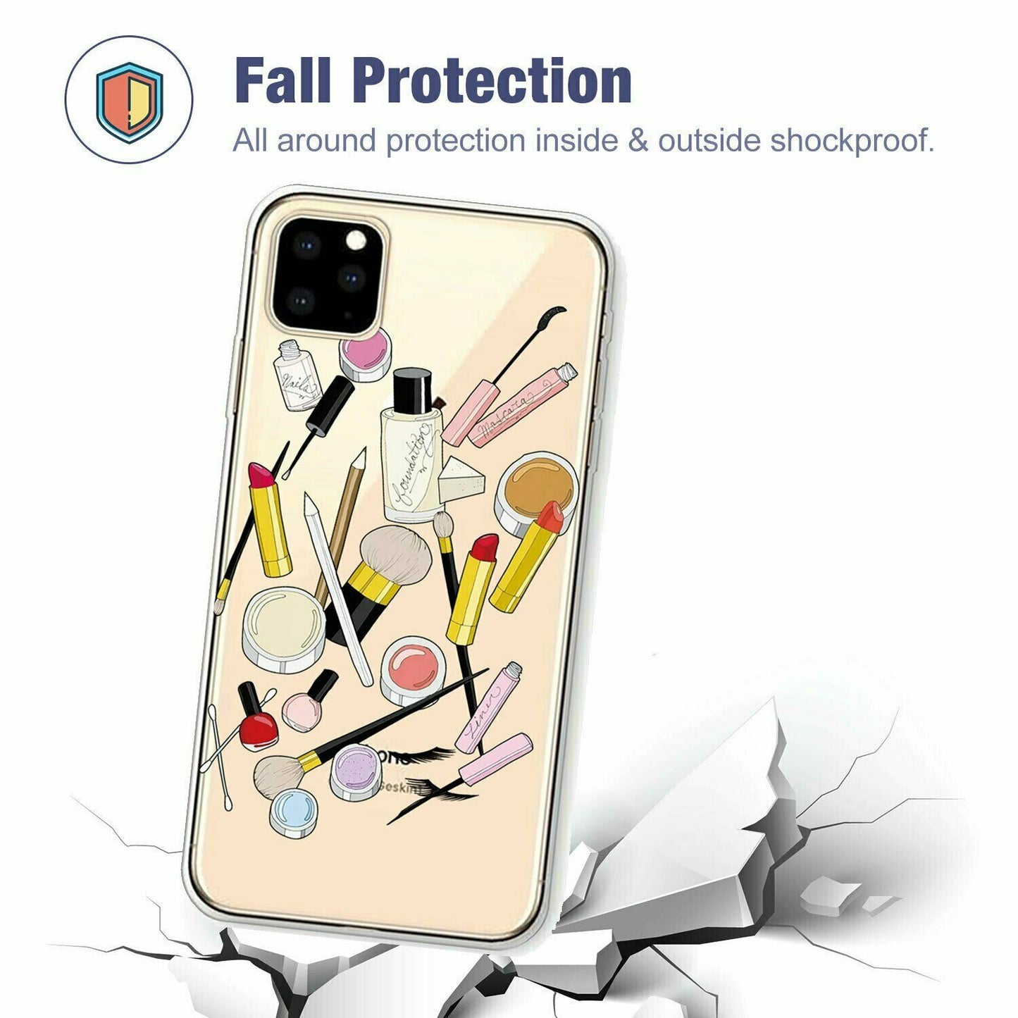 Slim Pattern Soft Rubber Silicone Clear Back Case For iPhone - carolay.co