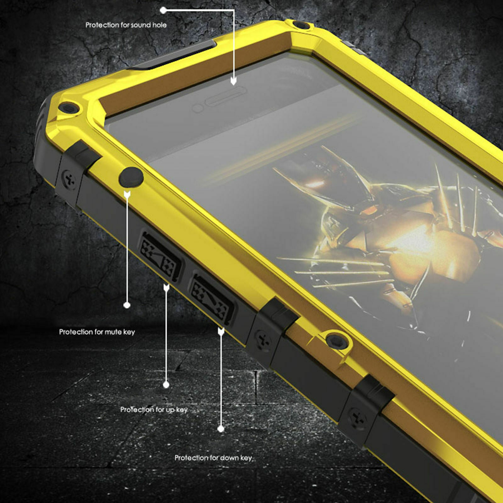Waterproof Shockproof Case Aluminum Metal Hard For iPhone - carolay.co