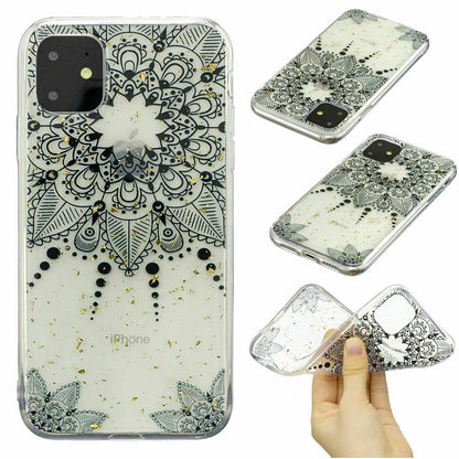 Bling Pattern Glitter Soft Rubber Silicone Back Case For iPhone - carolay.co