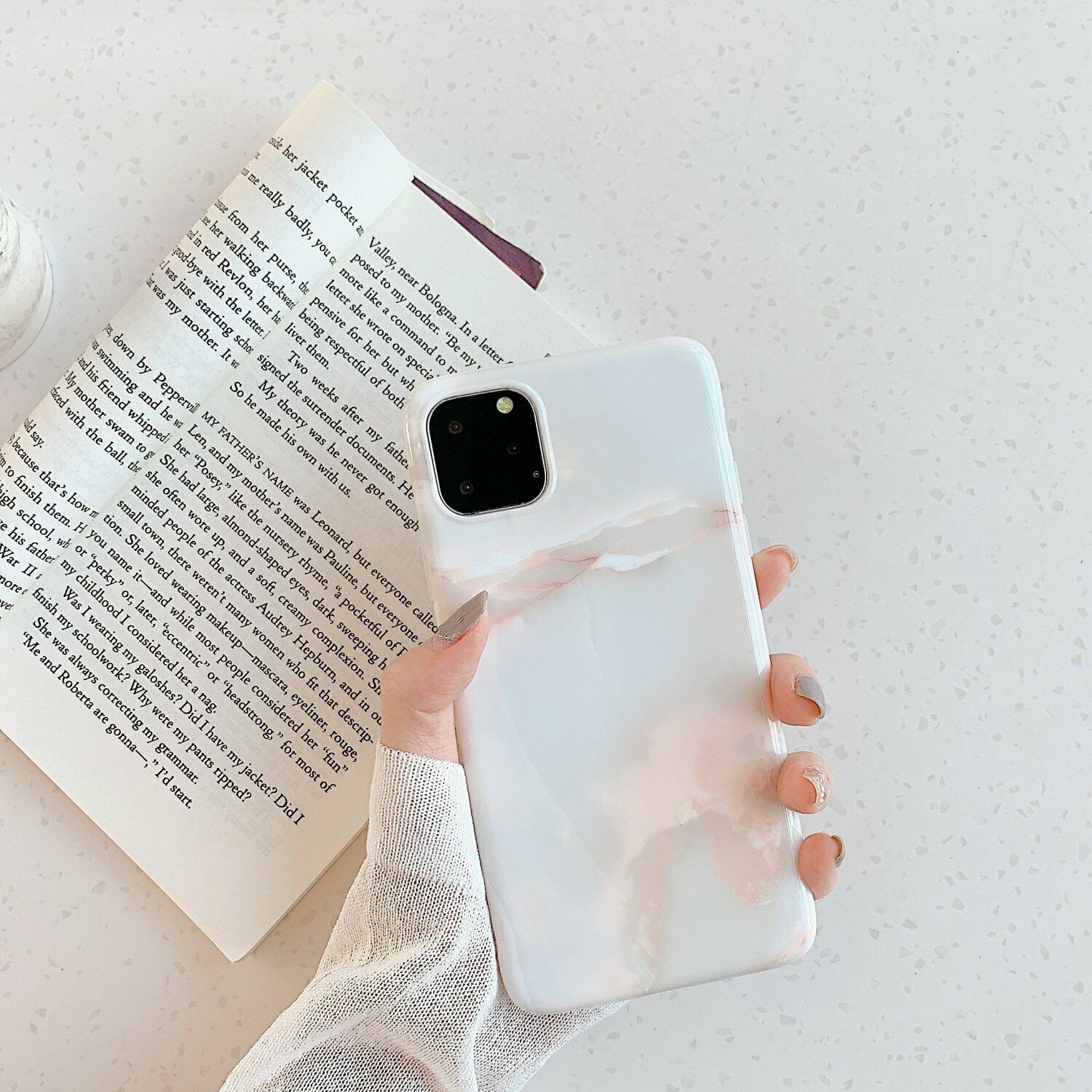 Rubber Marble Slim Soft Case For iPhone - carolay.co