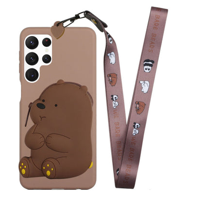 Samsung Galaxy Zipper Pocket Cute Animal Case