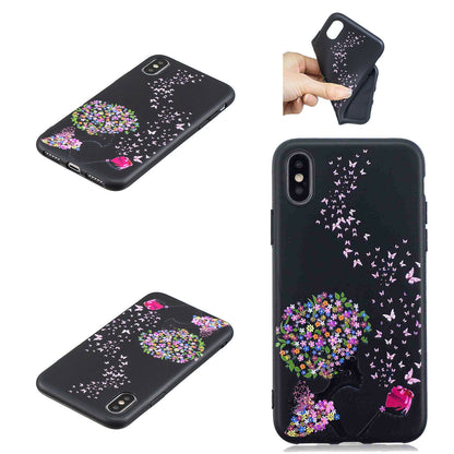shockproof Silicone Painted Pattern Back Case For iPhone - carolay.co