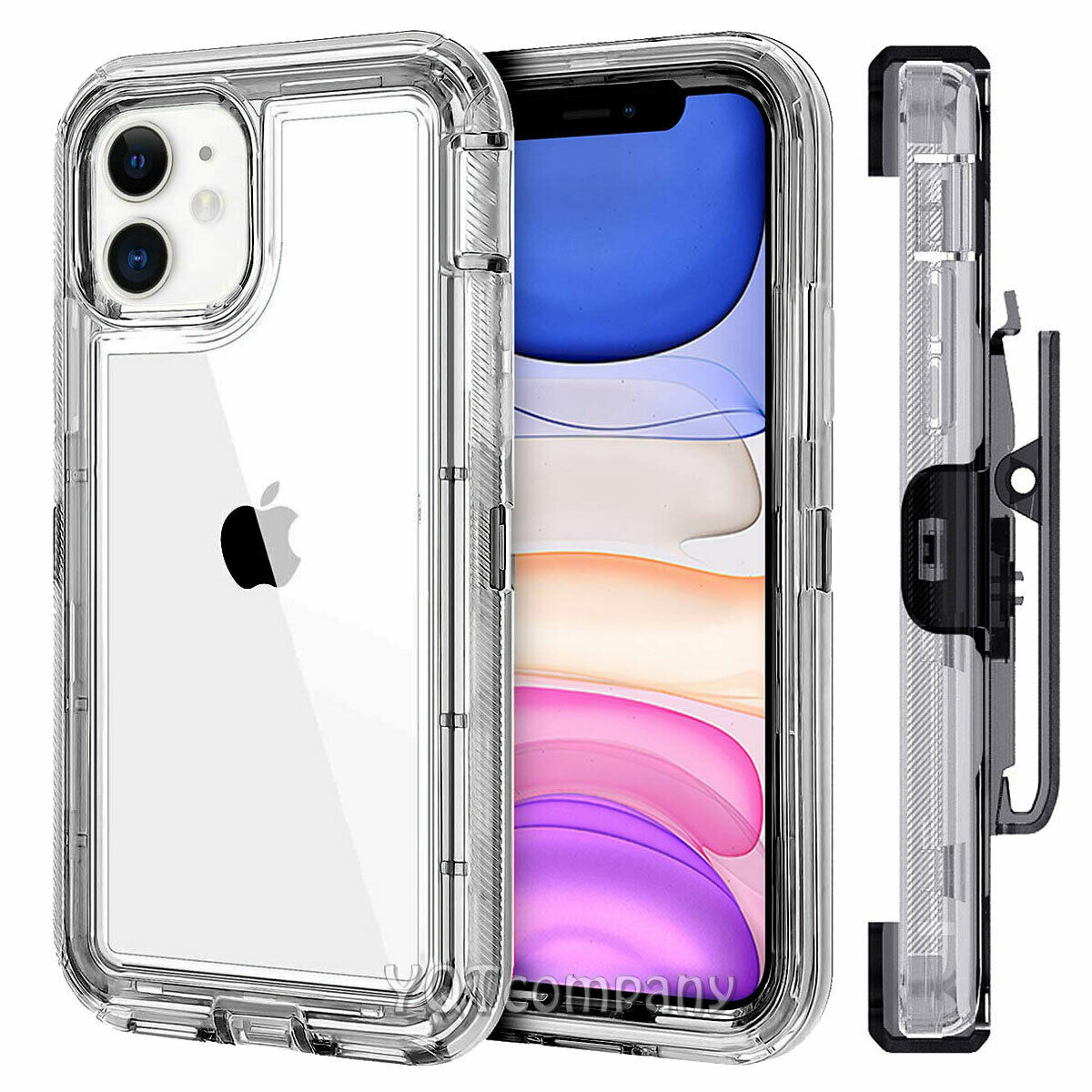 Clear Crystal Case Clip Belt Stand for iPhone - carolay.co