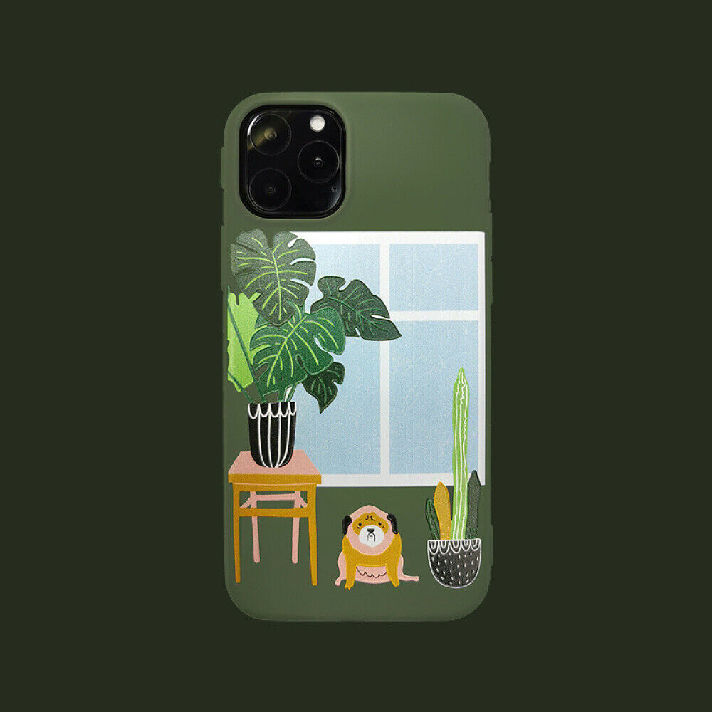Slim Cute Rubber Soft Silicone Cactus Pattern Case For iPhone - carolay.co