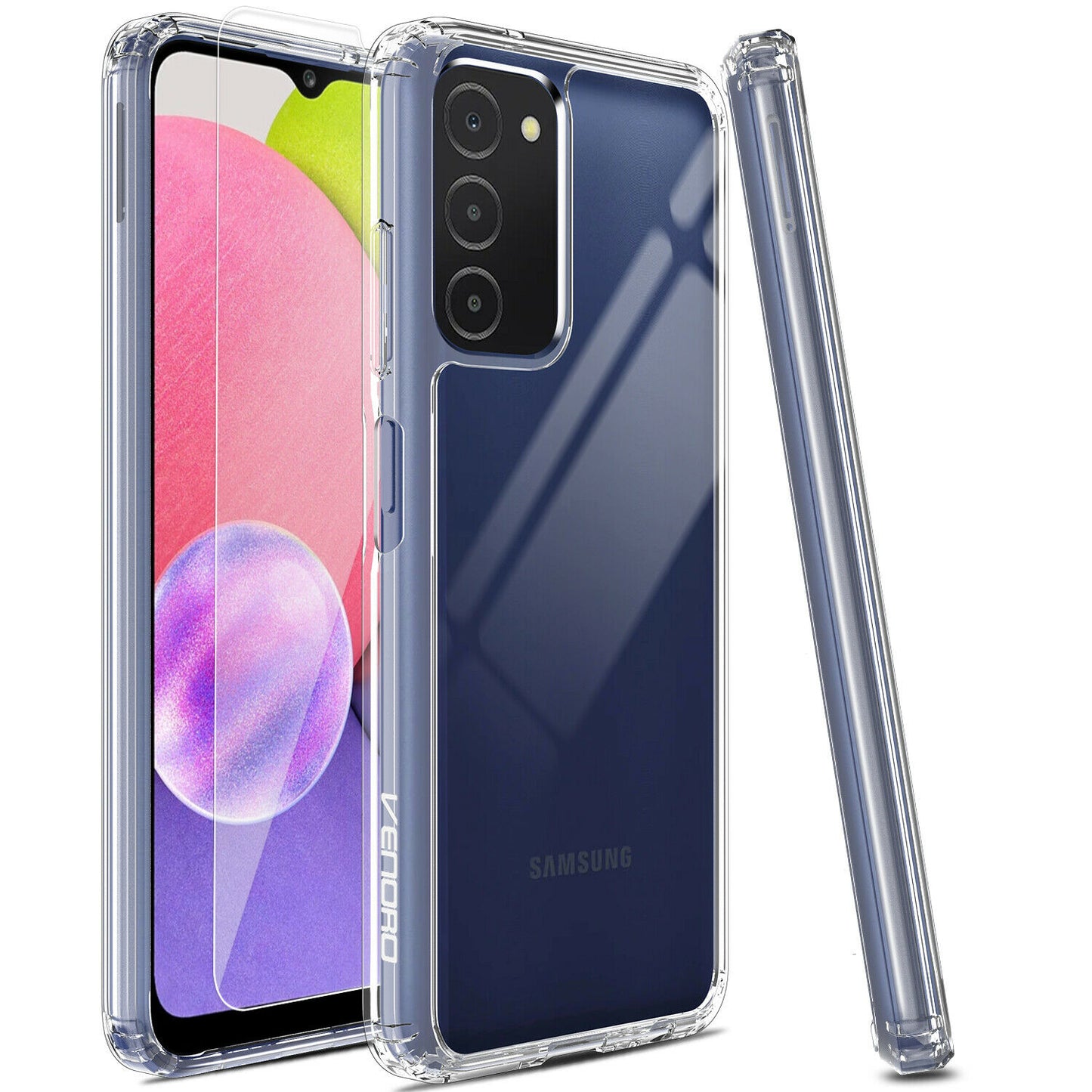 Screen Protector Clear Case For Samsung Galaxy A03S