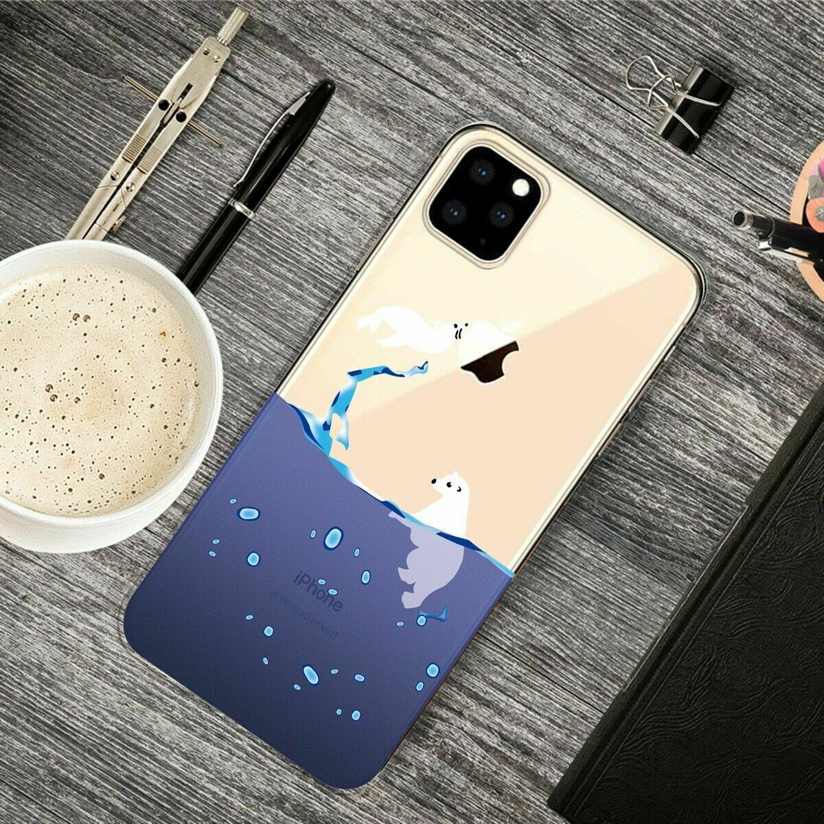 Slim Pattern Soft Rubber Silicone Clear Back Case For iPhone - carolay.co