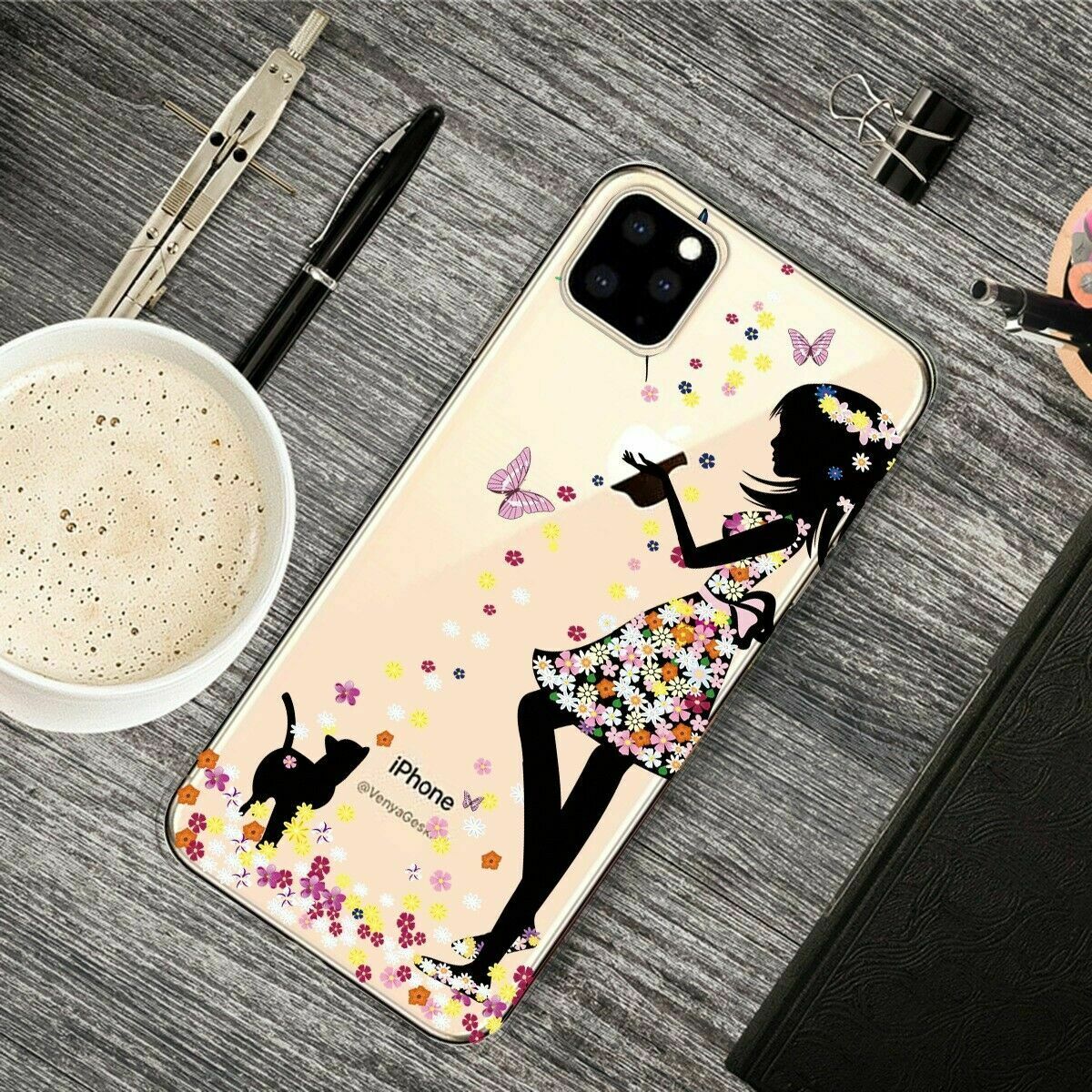 Slim Pattern Soft Rubber Silicone Clear Back Case For iPhone - carolay.co