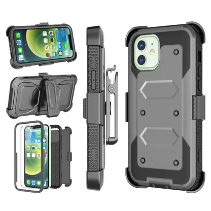 Case Belt Clip Stand + 2 Pack Screen Protector for iPhone 12 - carolay.co