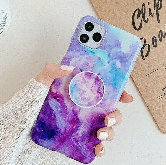 Marble Case With Holder Stand Quality For iPhone 11 Pro Max - carolay.co