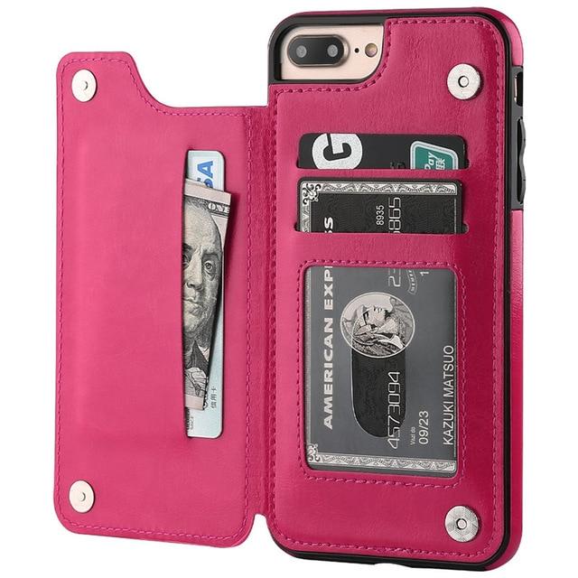 Business Wallet Retro Cover Flip Leather Phone Case - carolay.co