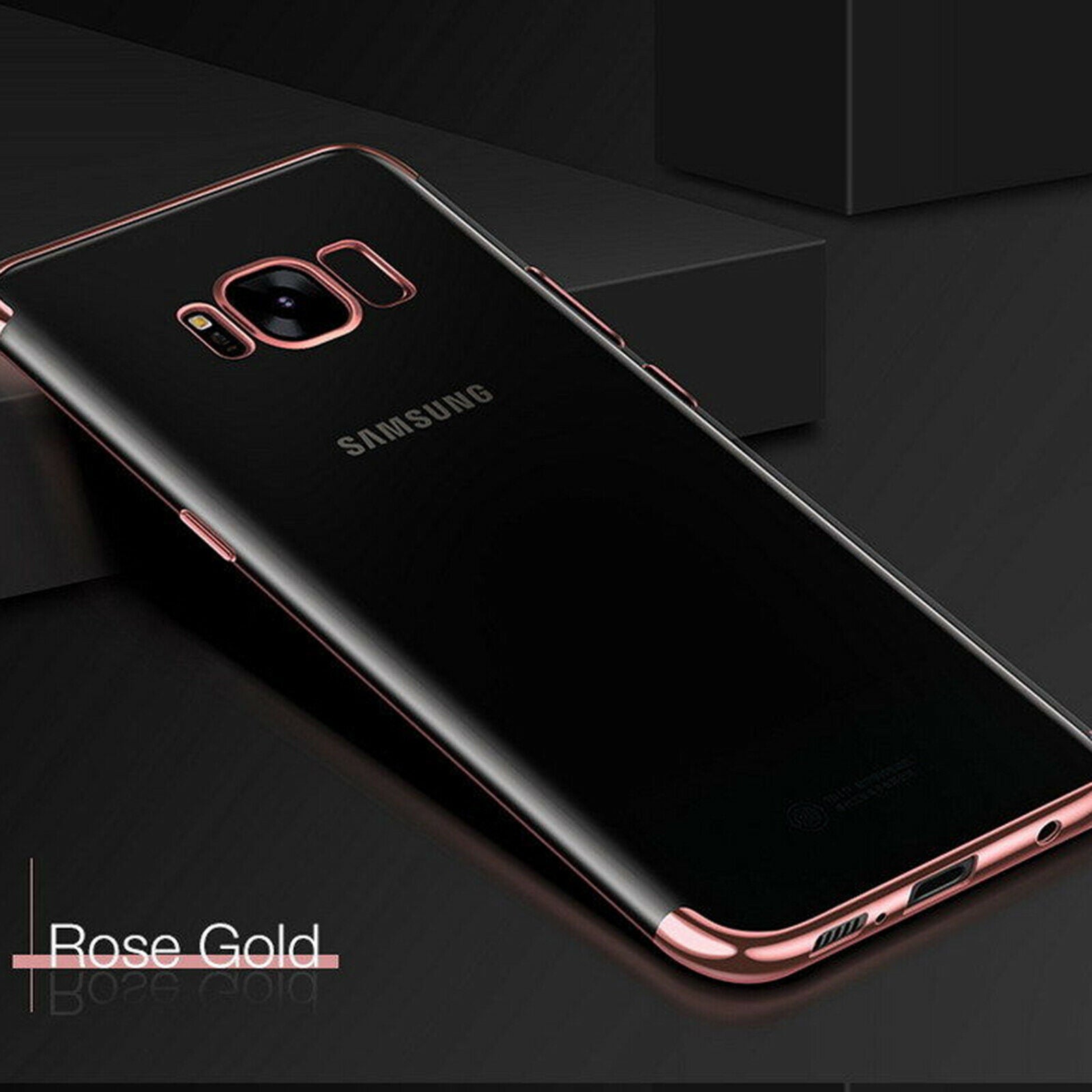 Plated Bumper Slim Clear Soft Case For Samsung - carolay.co