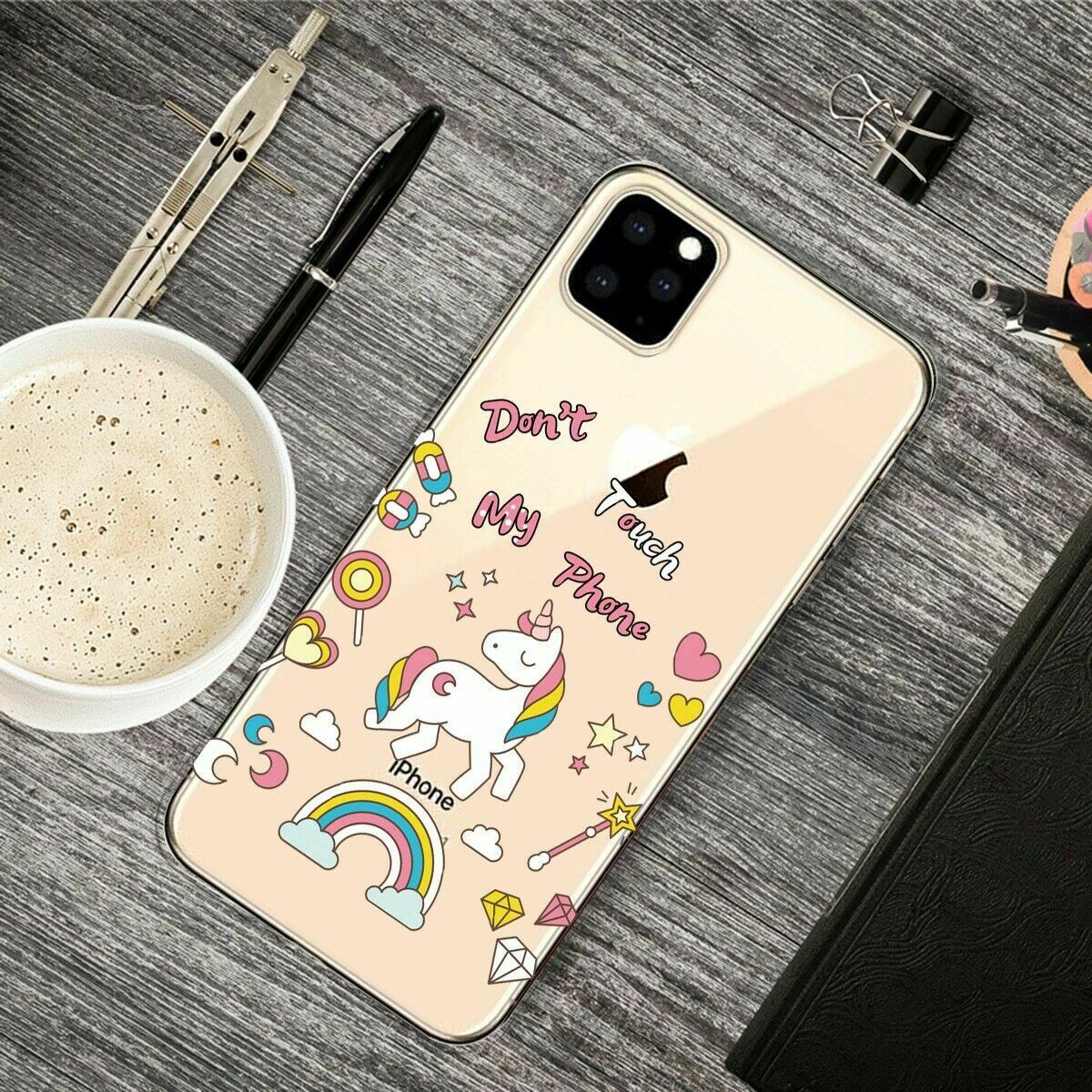 Slim Pattern Soft Rubber Silicone Clear Back Case For iPhone - carolay.co