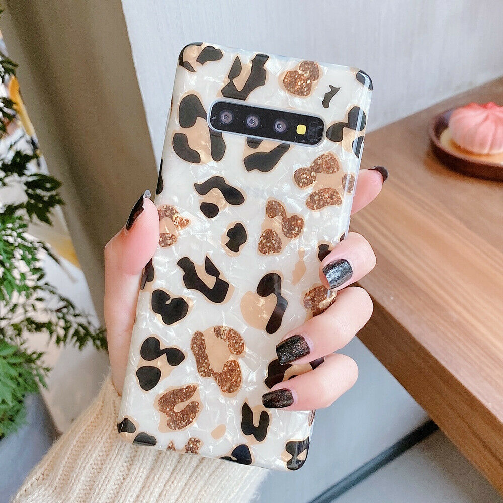 Leopard Pattern Bling Soft Case For Samsung - carolay.co