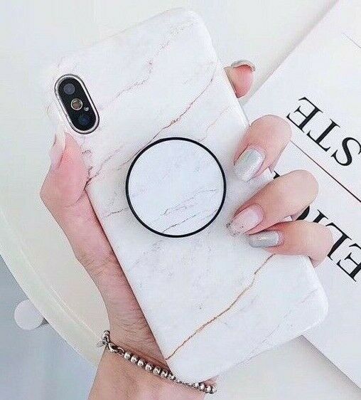 Marble Case With Holder Stand Quality For iPhone 11 Pro Max - carolay.co