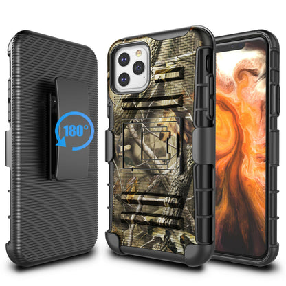 Camo Case with Kickstand Belt Clip Holster Cover for iPhone - carolay.co