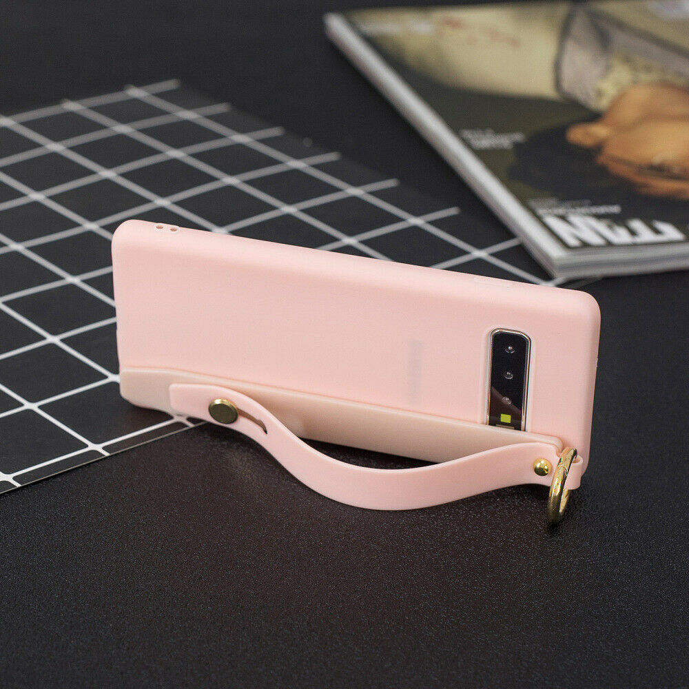 Silicone Soft Stand Cover+Wrist Strap For Samsung Galaxy - carolay.co